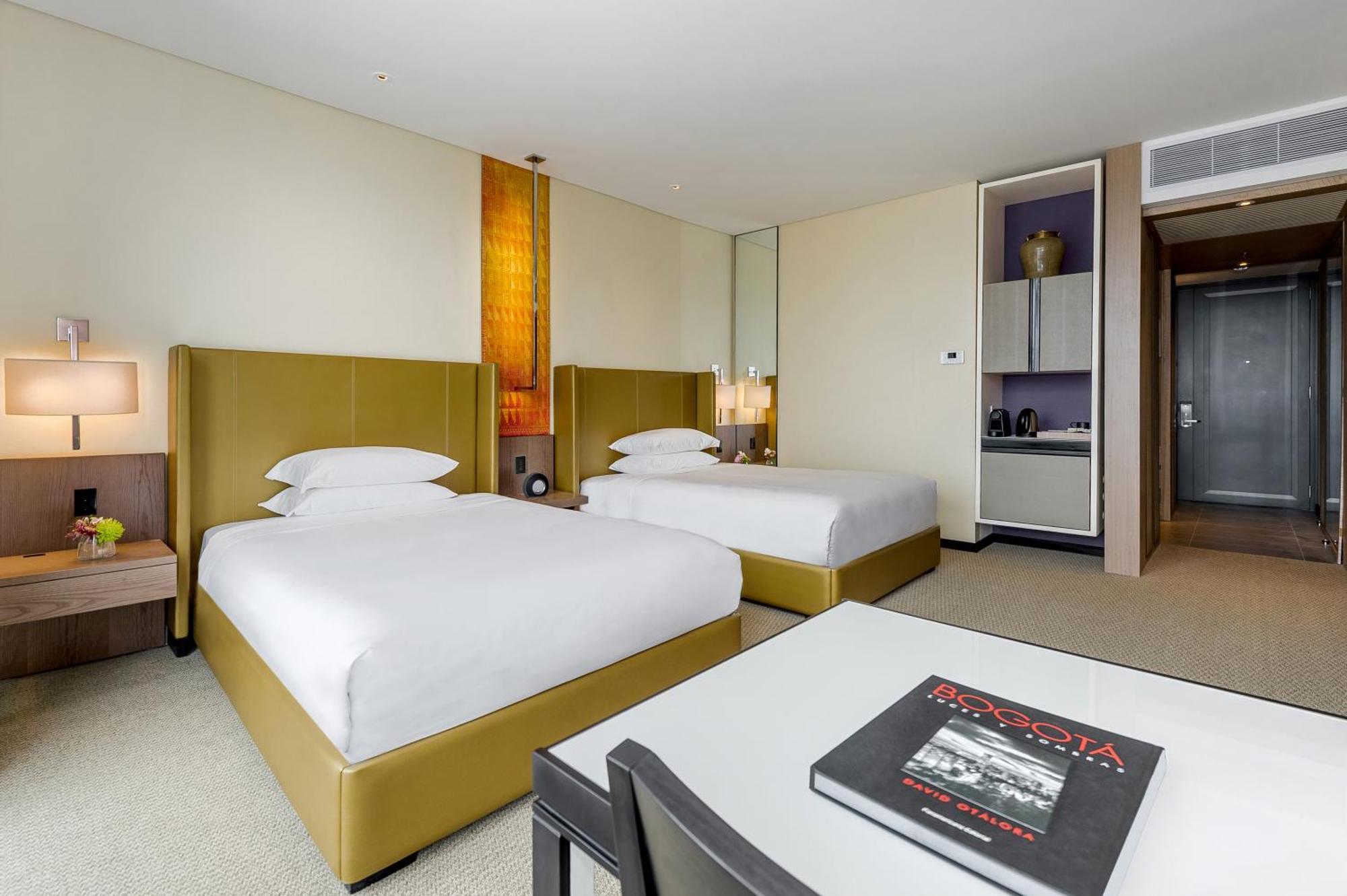 Double Room with Two Double Beds and Roll-In Shower - Disability Access