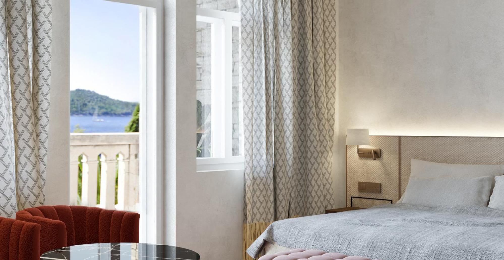 Deluxe Zimmer mit Balkon und Meerblick